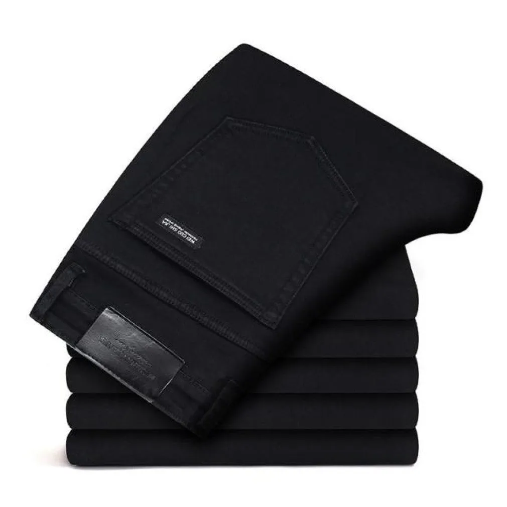 ContiNent 33 Men  Classic Jeans Jean Homme Pantalones Hombre Men  Mannen Soft Black Biker Masculino Denim Overalls Mens Pants