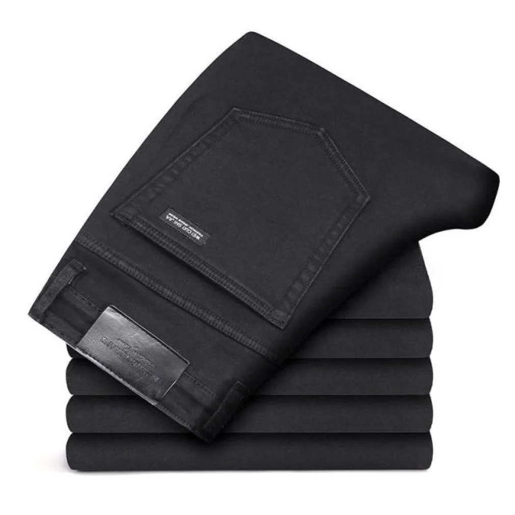 ContiNent 33 Men  Classic Jeans Jean Homme Pantalones Hombre Men  Mannen Soft Black Biker Masculino Denim Overalls Mens Pants