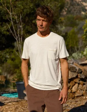 HEMP POCKET TEE - NATURAL