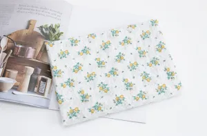 Lovely Flowers Cotton Rayon Fabric - In 4 Colors - Quality Korean Fabric By the Yard / 54766