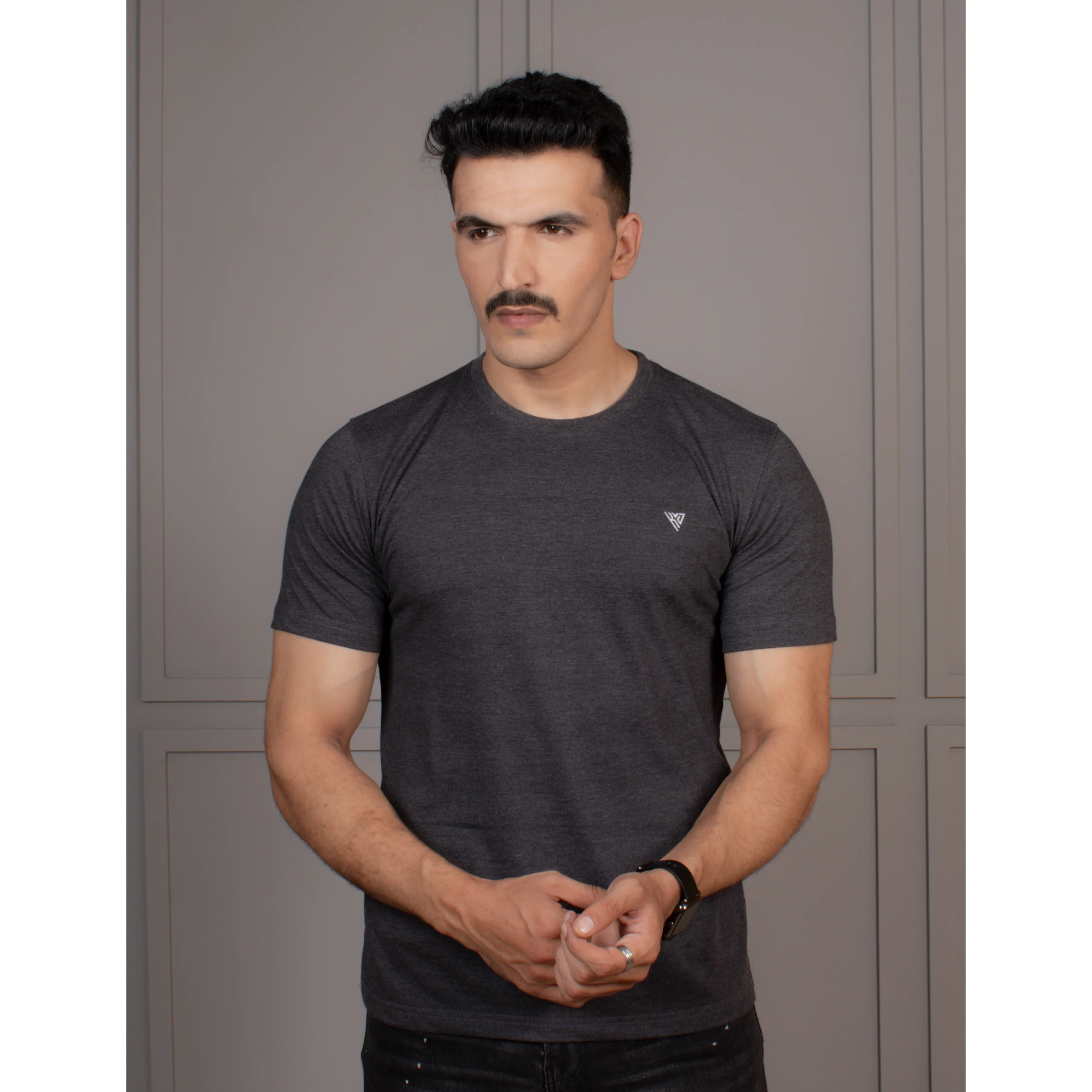 Men's Half Sleeve Round Neck T-Shirt Code-A