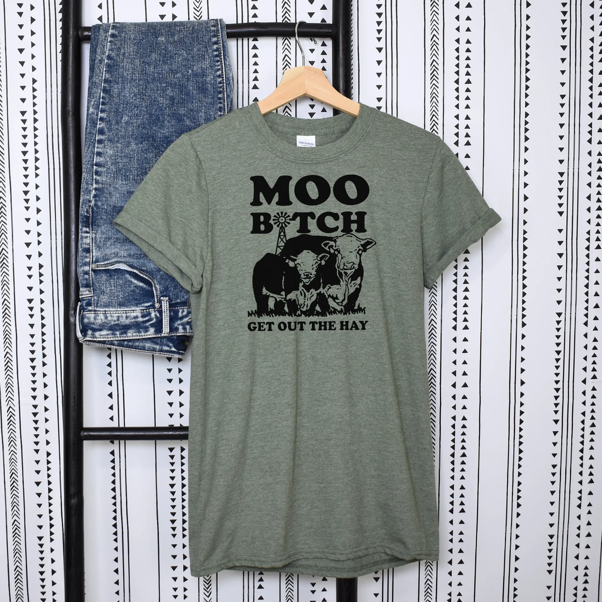 Moo Bitch Get Out the Hay T-Shirt – The Ultimate Funny Tee for Cow Lovers and Farmers!
