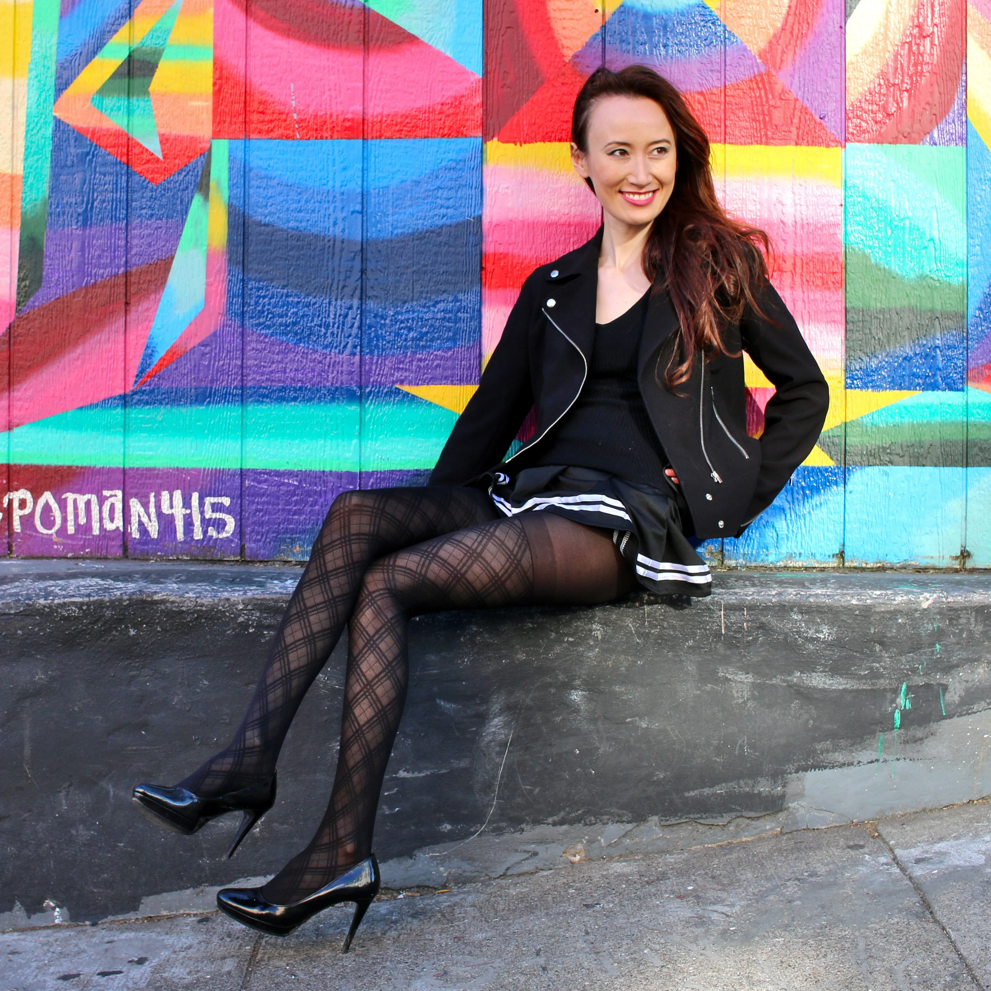 Plaid Argyle Dark Academia Tights