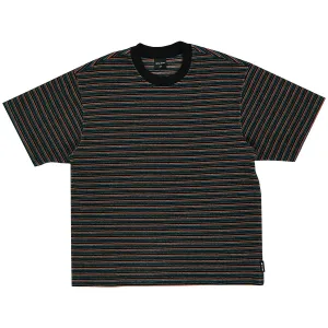 Quasi - Sync Striped Tee Black