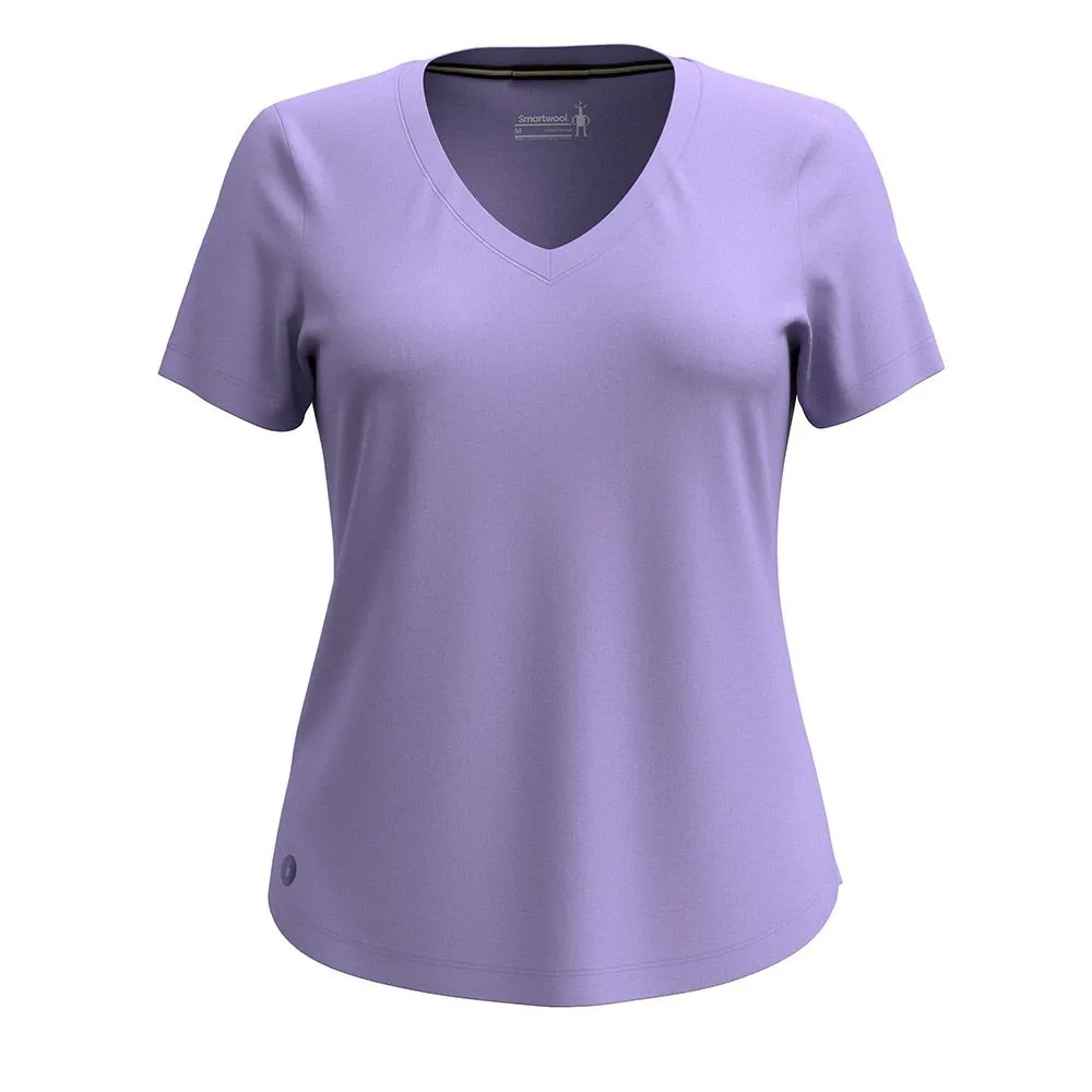 T-shirt Col en V Smartwool Active Ultralite Merino Femmes