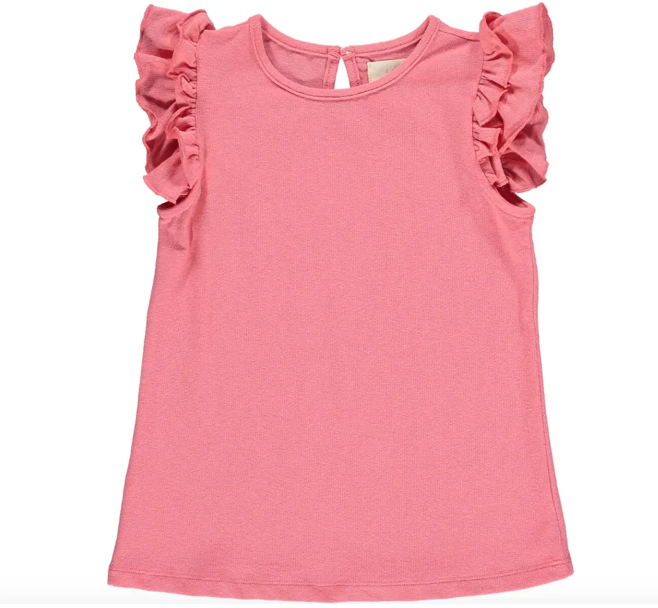 Vignette Pam Ruffle Tee Pink